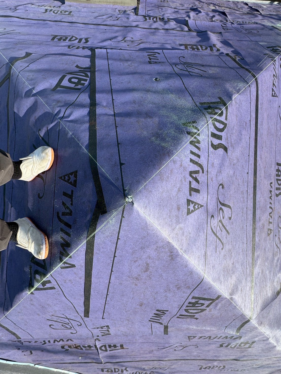 棟板金の取り付け